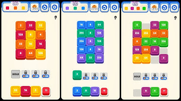 Merge Through - Color 2048 Game Android Gameplay