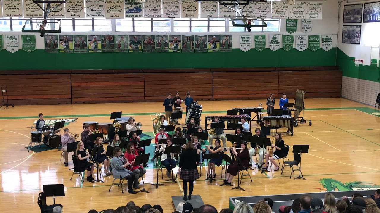 Feliz Navidad arr. by Michael Brown// Harlan High School Band, Christmas Concert 2018