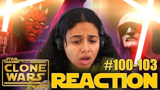 (MAUL vs SIDIOUS?!) The Clone Wars Ep 100-103 - Shadow Conspiracy Arc REACTION/COMMENTARY!!