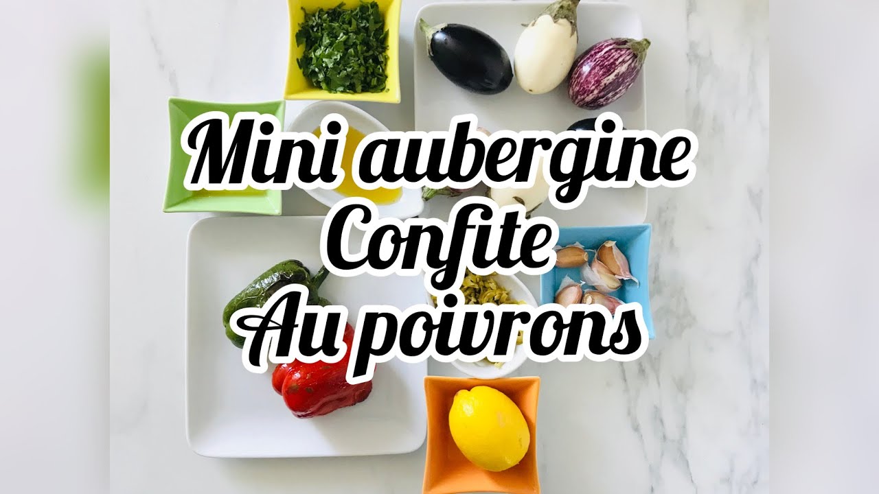 MINI AUBERGINE CONFITE. au poivrons 🫑 🌶 huile d’olive 💯 facile