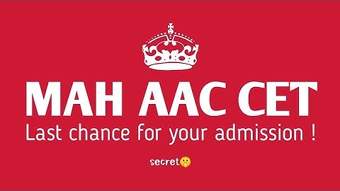 Mop-up round | Last chance for your admission? | Mah aac cet -2023