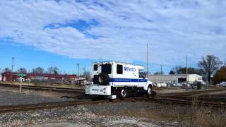 Ensco Rail Inspection Truck on the Chicago, Fort Wayne and Eastern
