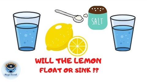 WILL THE LEMON 🍋FLOAT OR SINK ? | Mega_Secret | #shorts
