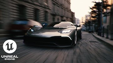 AMG ONE Downhill Run | Unreal Engine 5 Cinematic