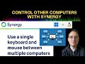 Control every computer in your studio with one keyboard and mouse using Synergy