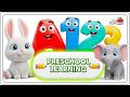 Preschool Learning activities for 3 year olds at home | Learn ABC Phonics Shapes Numbers Colors 🌈