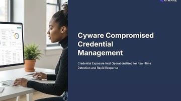Cyware Compromised Credential Management