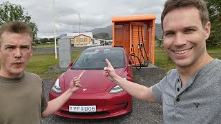 Tesla Road Trip in Iceland. Vlog #1