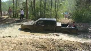 F-250 PowerStroke hitting a Mud Hole at Tuscaloosa Offroad, Crazy