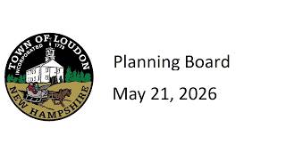 Planning Board - May 21, 2026