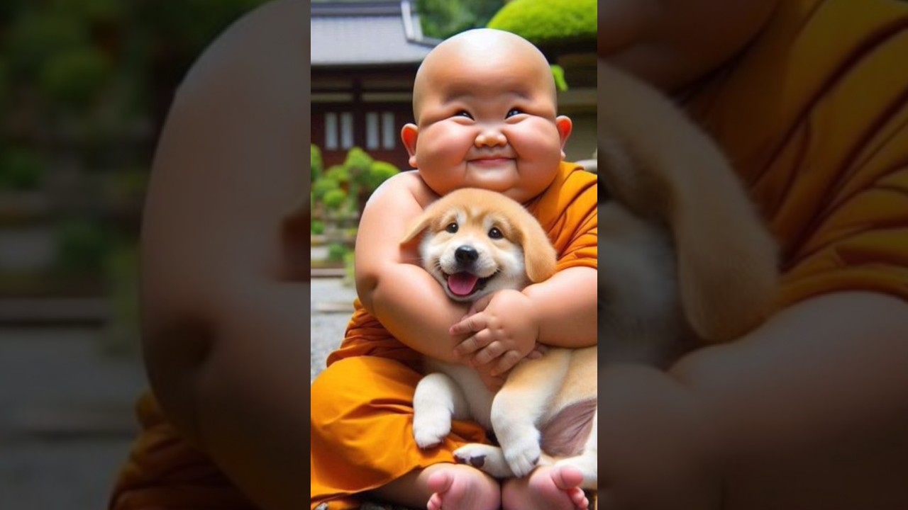 Funny moments of cute monk 