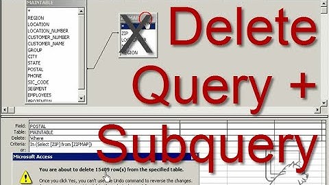 Delete Query with SubQuery ~ DataPig