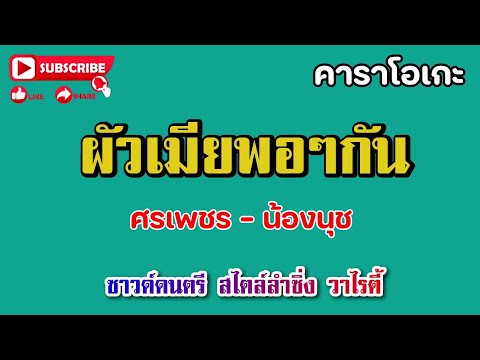 ผัวเมียพอๆกัน คาราโอเกะ -ศรเพชร -น้องนุช #คาราโอเกะ