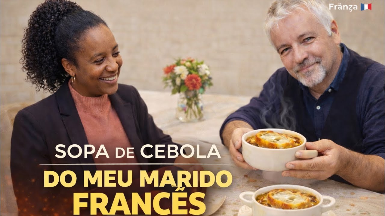 MEU MARIDO FRANCÊS FEZ A SOPA DE CEBOLA MAIS FAMOSA DA FRANÇA 🇫🇷