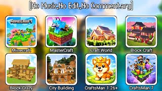 Playing Game Minecraft PE VS Craft World VS Block Craft VS Block Crazy VS City Building VS CraftsMan screenshot 4
