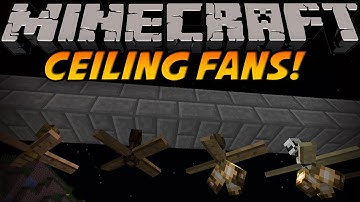 Minecraft Mods - CEILING FAN MOD! ROTATING AWESOMENESS! [1.4.7]