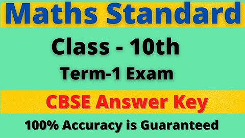 10th Maths ( Standard ) Answer key CBSE Paper code 030/2/4