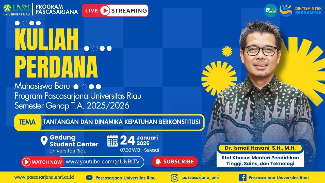 KULIAH PERDANA MAHASISWA BARU PROGRAM PASCASARJANA SEMESTER GENAP T.A 2025/2026