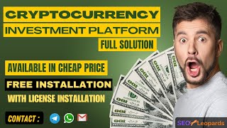 [Full Latest Version] CrypInvest - Cryptocurrency Investment Platform Full Solution (In Cheap Price)