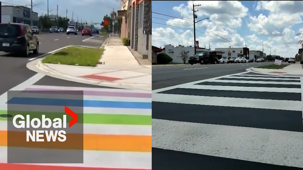 Outrage after Florida officials paint over rainbow crosswalk memorial for Pulse nightclub shooting