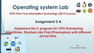 OSL Practical 3A : SJF practical | OS Practical with Code & Explanation| Preemptive SJF | SRTF |osl
