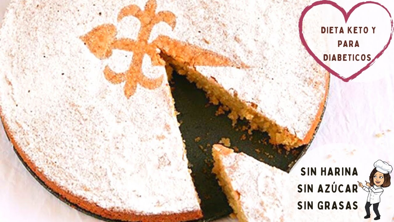 TARTA DE SANTIAGO (almendras) LIGHT SIN gluten SIN grasas SIN azúcar. Postre Saludable