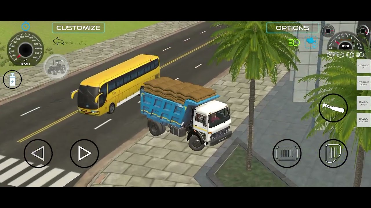 Indian vehicle simulator 3D game play video 