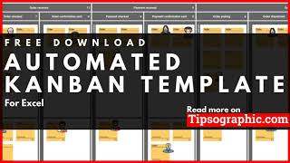 Automated Kanban Excel Template ► Free Download
