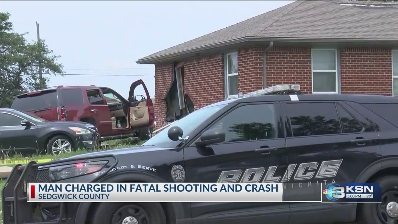 Wichita man charged with murder in fatal shooting, car crash - YouTube