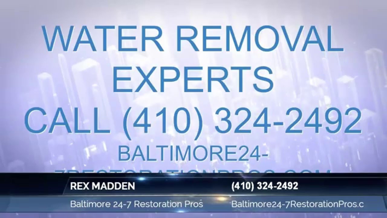 Glen Burnie Water Damage Services Restoration Experts(410)324-2492 - YouTube