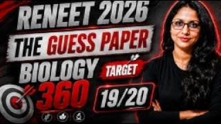 THE GUESS PAPER |RENEET 2026|60% ACCURACY IN RENEET |COMPLETE BIOLOGY| #reneetbiorevision ,#biology
