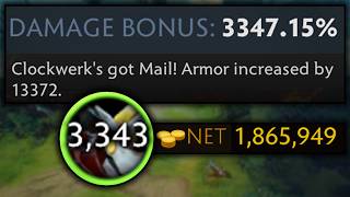 When Clockwerk eats 3345 Chainmails Dota 2
