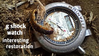 G-Shock watch restoration|how to clean g shock watch|g shock service | Casio vintage