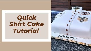 How To Decorate A Simple Shirt Cake Design (Short Video) Resimi