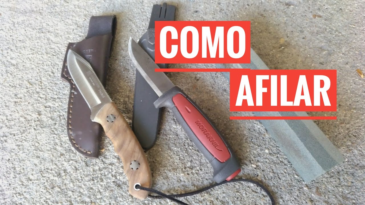 Cómo afilar un cuchillo en casa