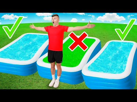 DON’T TRUST FALL into the WRONG Mystery Pool Challenge!