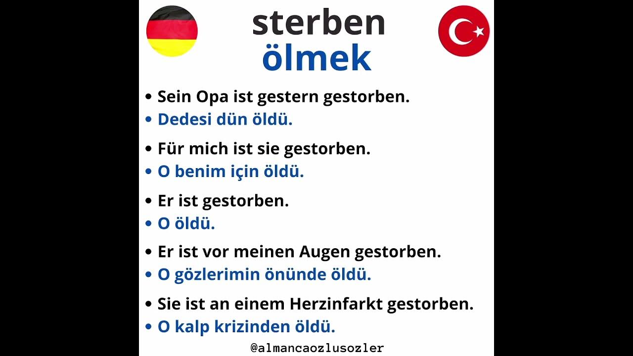 Was Sagt Man Auf Türkisch Wenn Jemand Stirbt www.youtube.com