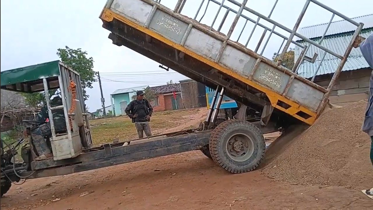 Xe công nông đi chở cát.. changchai 40hp vs sifang 40hp ai mạnh hơn 