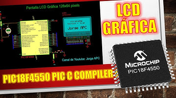 PIC18F4550 GLCD 128x64 Pantalla gráfica LCD ¿Cómo usar la pantalla GLCD? PIC C COMPILER CCS