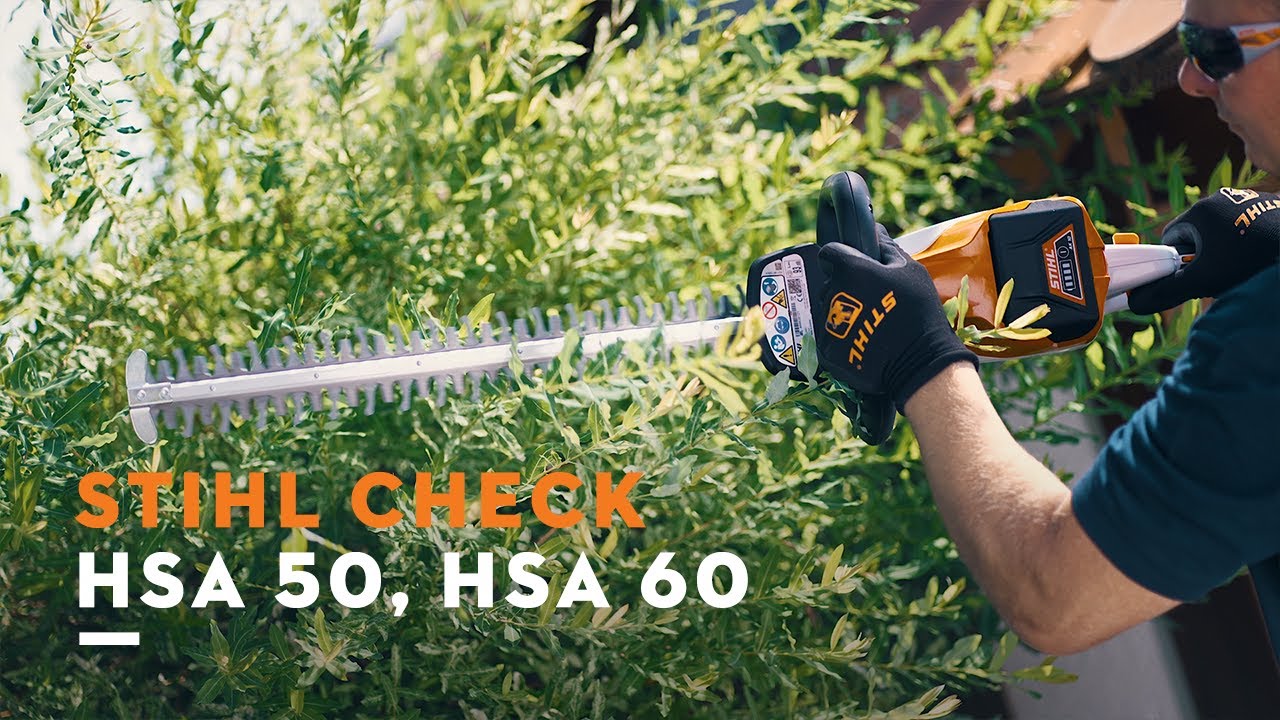 STIHL Check Akku Heckenscheren HSA 50 / HSA 60 YouTube