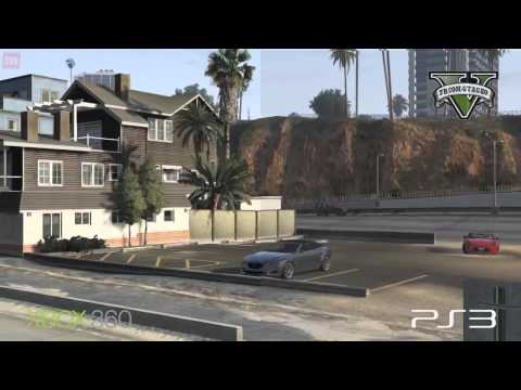 Grand Theft Auto: V - xBox 360 და Playstation 3 შედარება