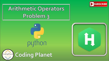 Python Challenge 3 || Arithmetic Operators || HackerRankSolution || Coding Planet
