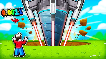 I used the RAREST drills to Mine the world in Roblox 