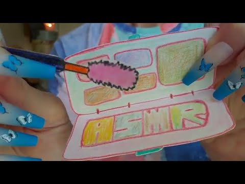 ASMR Doing Your Makeup💋(UNINTELLIGIBLE WHISPERING)