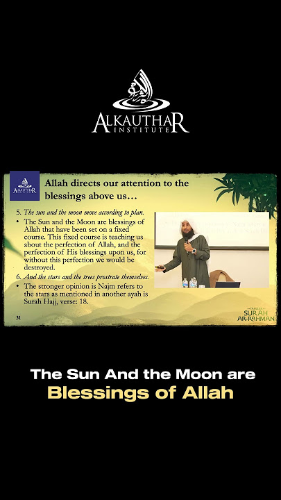 The Sun and the Moon: Divine Signs and Blessings from Allah!
