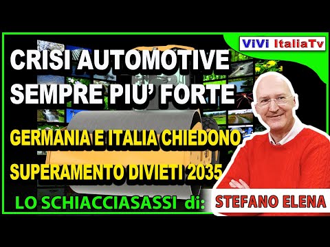 Video Crisi automotive: Italia e Germania spingono per una profonda modifica delle norme Ue Green Deal