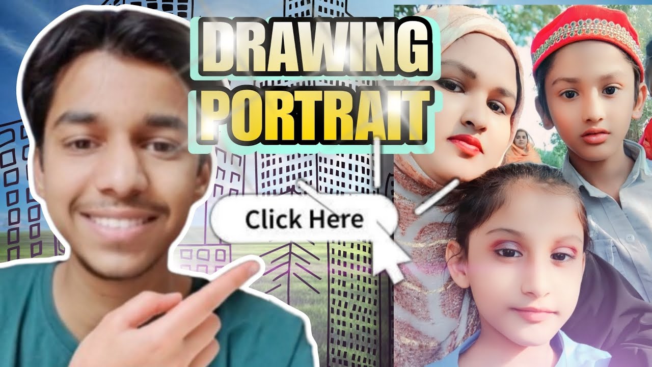 Draw To Portrait Pencil Work and Drawing & Sketching Make 🙂✨