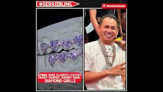 AMBER ROSE FLEXES NEW HEART GRILLZ — JOHNNY DANG’S LATEST MASTERPIECE!!!