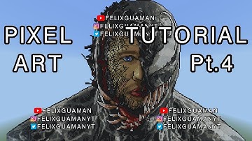 Minecraft Pixel Art Tutorial - Venom Part 4