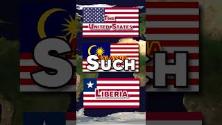 Why do the US, Malaysia and Liberia Have Similar Flags  #shorts